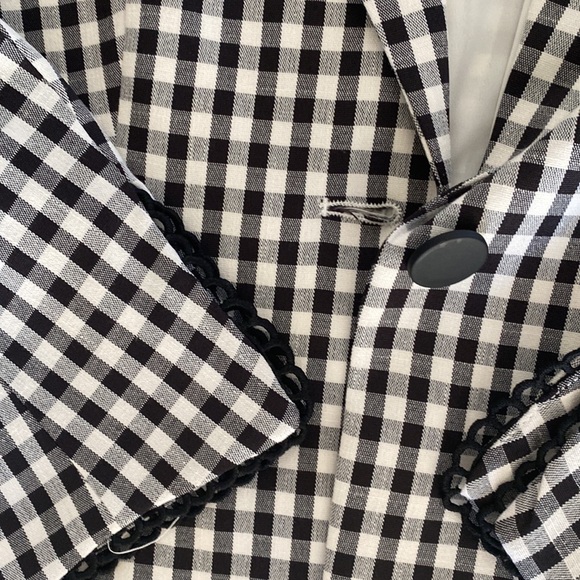 checkered blazer jacket - Picture 3 of 4